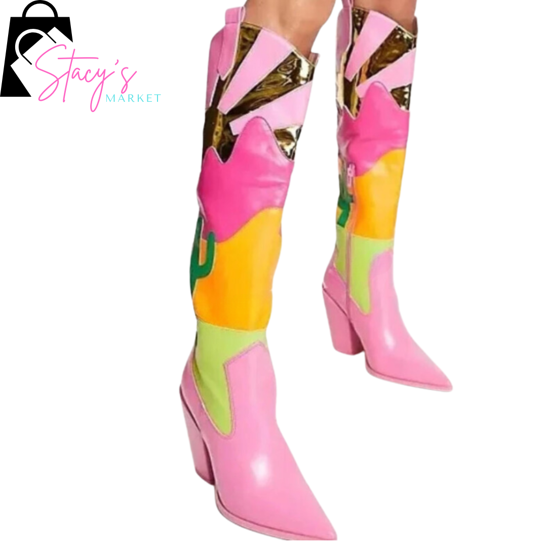 Pink Rodeo Cowboy Boots