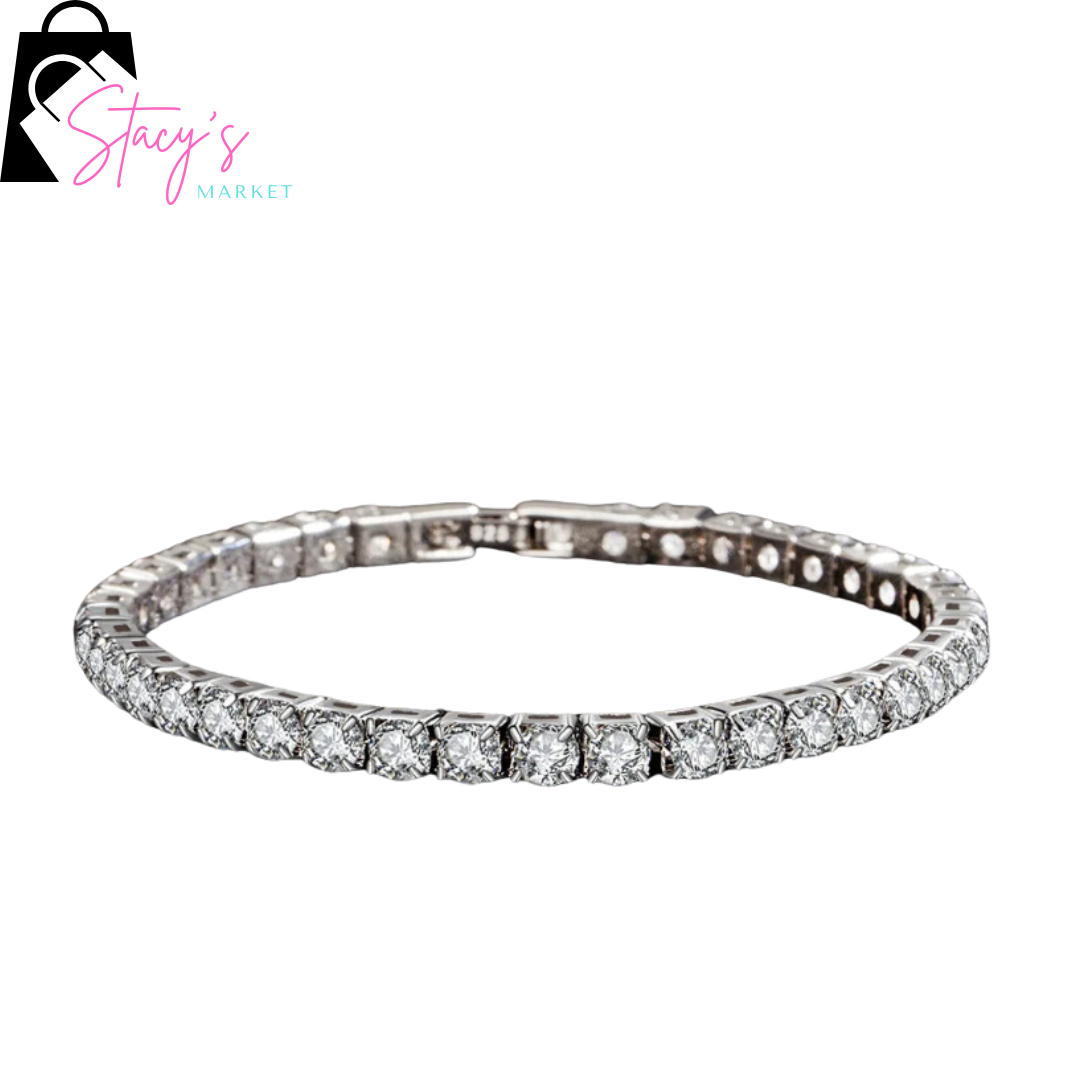 Bracelet Chic Strass Argent